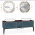 ANTONIO LUPI IL BAGNO Тумба под раковину 720х540х375 мм., 1 ящик, цвет Blu navy lucido