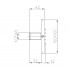 Bossini Cubic Flat Г/м настенная форсунка 10*10 см, цвет: хром