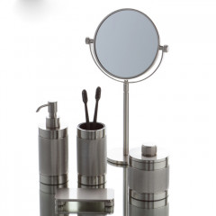 Bertocci Officina 01 Контейнер с крышкой, h110 см, d90 см, настольный, цвет: хром