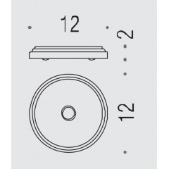 Colombo Hermitage Мыльница настольная, цвет: хром