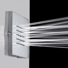 Bossini Cubic Flat Г/м настенная форсунка 10*10 см, цвет: хром