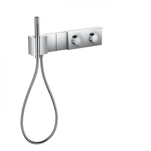 Axor Edge Смеситель для душа 470/100, встраиваемый, термостат, на 2 источника, с ручным душем, внешняя часть, цвет: хром