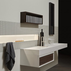 ANTONIO LUPI BEMADE Шкаф подвесной 720х140х250 мм., открытый, отделка Rovere thermo