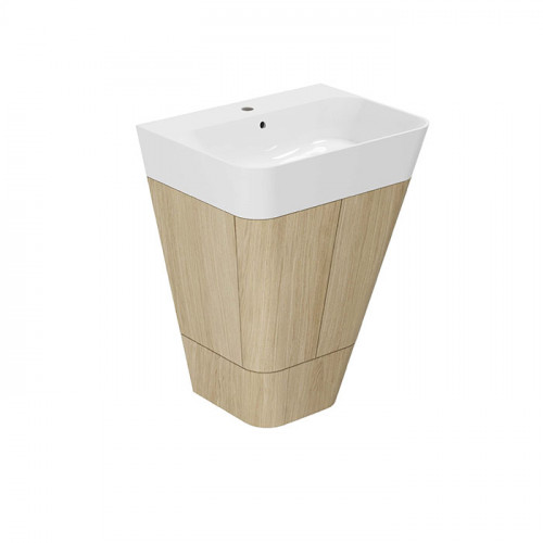 AZZURRA BUILD Тумба напольная под раковину 65 см, 59х47х50 см, с 1 ящиком, цвет Olmo naturale