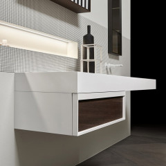 ANTONIO LUPI BEMADE Шкаф подвесной 720х140х250 мм., открытый, отделка Rovere thermo