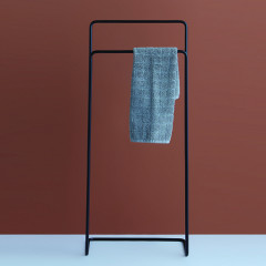 Bertocci Moon Полотенцедержатель напольный 70 см, цвет: черный матовый