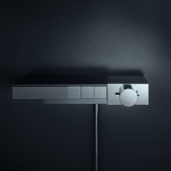 Axor Edge Смеситель для душа, термостат, на 3 источника, алмазная огранка, цвет: хром