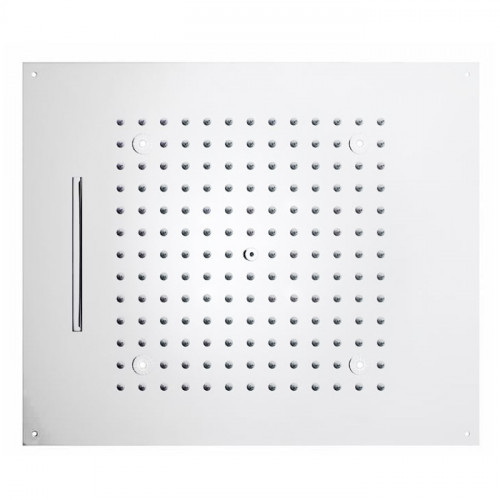 BOSSINI DREAM/2 Верхний душ 570 x 470 mm, 2 режима (дождь, каскад), с 4 LED (белый), блок питания/управления, цвет: белый матовый