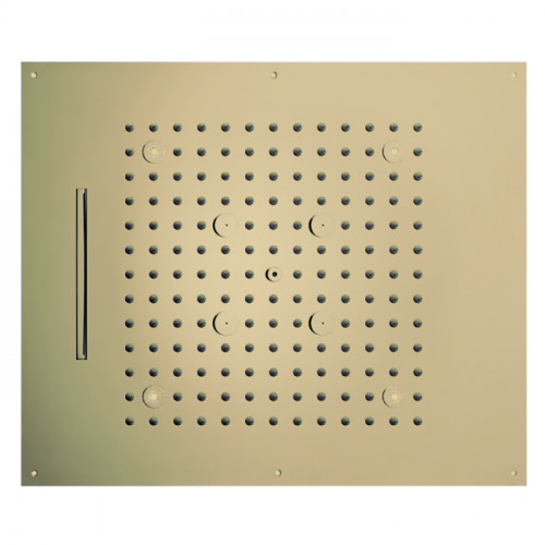 BOSSINI DREAM/3 Верхний душ 570 x 470 mm, 3 режима (дождь, каскад, туман), с LED (белый), блок питания/управления, цвет: античная бронза