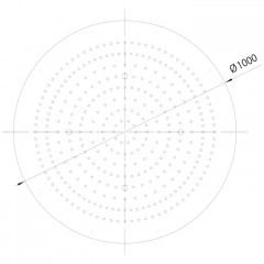 BOSSINI DREAM-XL OK Верхний душ 1000 mm, цвет: хром