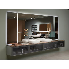 ANTONIO LUPI NEUTROLED Зеркало 480х1420х25 мм., с белой светодиодной подсветкой, с рамой