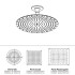 BOSSINI PARIS-CUBE Верхний душ 300 x 300 mm - потолочный кронштейн 150 mm, цвет: хром