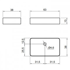 Antonio Lupi Velo Раковина накладная 38х63см, без отв под смес, без перелива, с д/клапаном (хром), мат-л: Flumood, цвет: белый
