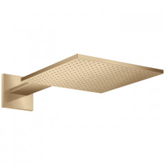 Axor ShowerSolutions Верхний душ, 30x30см, 1jet, с держателем 45см, настенный, цвет: шлифованная бронза