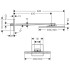 Axor ShowerSolutions Верхний душ, 30x30см, 1jet, с держателем 45см, настенный, цвет: шлифованная бронза