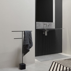 ANTONIO LUPI LAVANDINO Раковина подвесная 720х445х275 мм., из нержавеющей стали, со смесителем и самотечным донным клапаном, Stainless steel 316/L