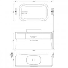ANTONIO LUPI IL BAGNO Тумба 360х540х250 мм., 1 ящик SLIM H9, цвет Havana lucido