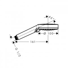 Hansgrohe Vernis Blend Ручной душ, цвет: матовый черный