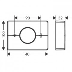 Hansgrohe AddStoris Держатель гигиенических пакетов, цвет: шлифованный черный хром