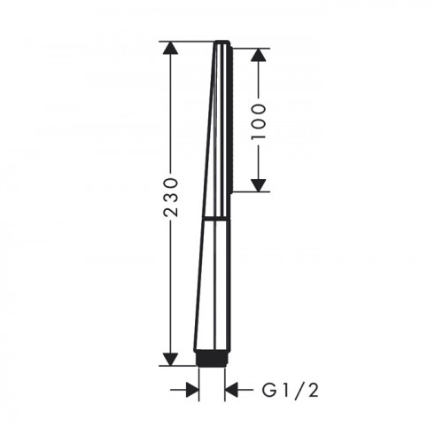 Hansgrohe Rainfinity Ручной душ 100 1jet, цвет: шлифованная бронза