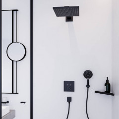 Hansgrohe AddStoris Косметическое зеркало, цвет: черный матовый