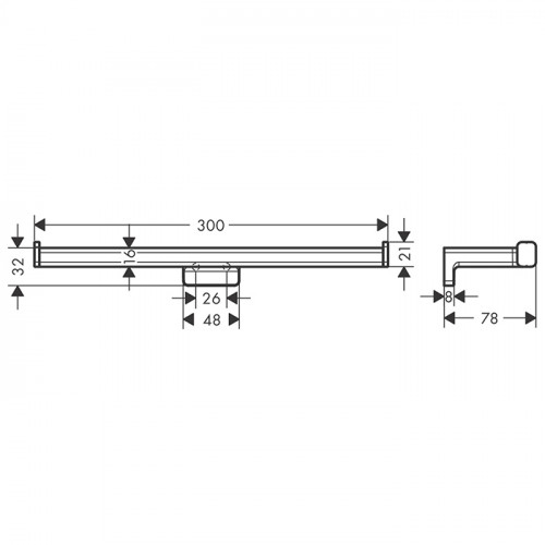 Hansgrohe AddStoris Держатель т/б, двойной, цвет: хром