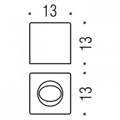 Colombo Complementi Диспенсер санитарный, 13х13см., ABS, цвет: хром