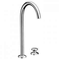 Axor One Смеситель для раковины, 2 отв., излив h260мм, Select, со сливом push-open, цвет: хром