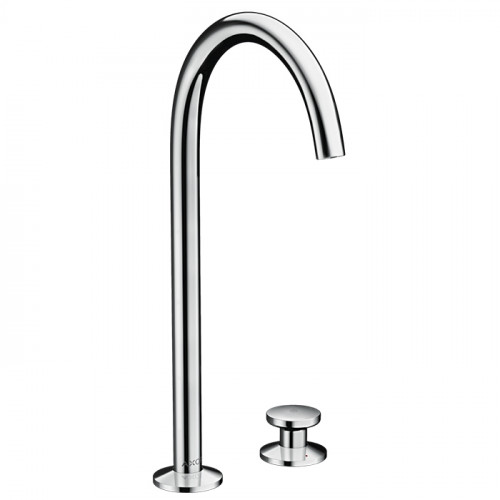 Axor One Смеситель для раковины, 2 отв., излив h260мм, Select, со сливом push-open, цвет: хром