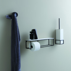 Bertocci Officina 02 Держатель для ершика, настенный, цвет: черный матовый