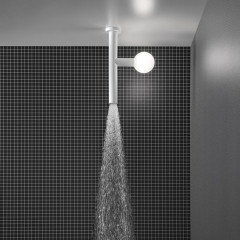 ANTONIO LUPI APOLLO Верхний душ Ø45 мм., с LED подсветкой, потолочный монтаж, цвет белый матовый