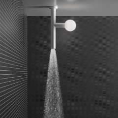 ANTONIO LUPI APOLLO Верхний душ Ø45 мм., с LED подсветкой, потолочный монтаж, цвет белый матовый