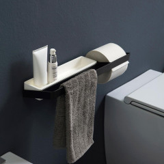 Bertocci Fly Контейнер/полка для аксессуаров 28см., композит, цвет: черный