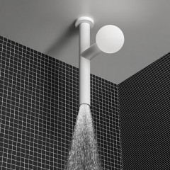 ANTONIO LUPI APOLLO Верхний душ Ø45 мм., с LED подсветкой, потолочный монтаж, цвет белый матовый