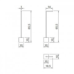 ANTONIO LUPI BIVIO Держатель туалетной бумаги напольный, база из мрамора Carrara satinato, структура Satin steel