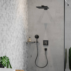 Hansgrohe AddStoris Угловая корзинка, цвет: шлифованный черный хром