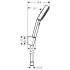Hansgrohe Pulsify Душевой набор с держателем 105 3jet Relaxation, шланг 160 см. цвет матовый черный