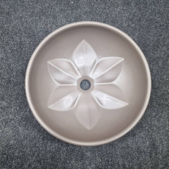 AZZURRA FLEUR Раковина накладная круглая диаметр 45хh16см, без отв. под смеситель, цвет Tortora (НЕ ПРОИЗВОДИТСЯ!)