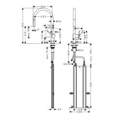 Hansgrohe Talis M54 Смеситель для кухни, 1 отв., цвет: хром