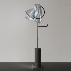 Bertocci Moon Напольная стойка, с ершиком, бумагодержателем и полотенцедержателем 22х12х83hсм., цвет: черный матовый