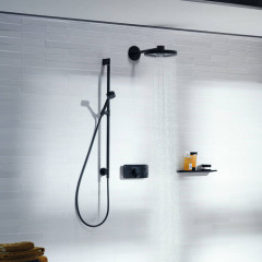 Axor One Душевой набор, цвет: черный матовый