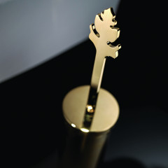 Bertocci Grimilde Туалетный ёршик, подвесной, цвет: золото