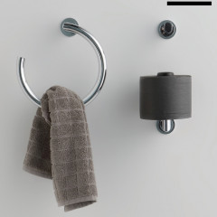 Bertocci Cento Полотенцедержатель - кольцо 25см., цвет: хром