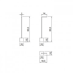 ANTONIO LUPI BIVIO Держатель туалетной бумаги напольный, база из мрамора Carrara satinato, структура Bianco opaco