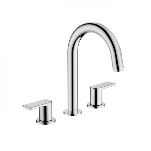 Hansgrohe Vernis Shap Смеситель для раковины, на 3 отв, с донным клапаном, цвет: хром