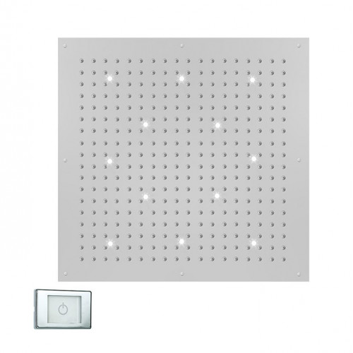 BOSSINI DREAM-XL CUBE Верхний душ 1000 x 1000 mm, с 12 LED (белый), блок питания/управления, цвет: хром