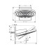 Hansgrohe Pulsify Верхний душ Ø260 мм., с настенным креплением, 2 режима, внешняя часть, цвет: белый матовый/графит