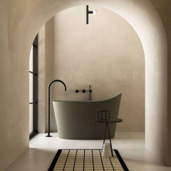 ANTONIO LUPI APOLLO Верхний душ Ø45 мм., с LED подсветкой, потолочный монтаж, цвет черный матовый