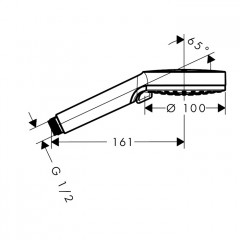 Hansgrohe Vernis Blend Ручной душ, цвет: хром