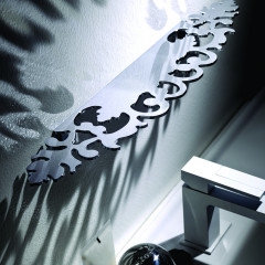 Bertocci Grimilde Полка 40х10см., подвесная, цвет: хром